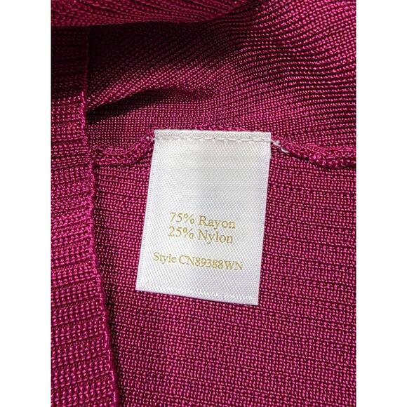 Caslon Turtleneck Ribbed Comfy Sweater Pullover Women Fuchsia 1X A004007 - Picture 4 of 6